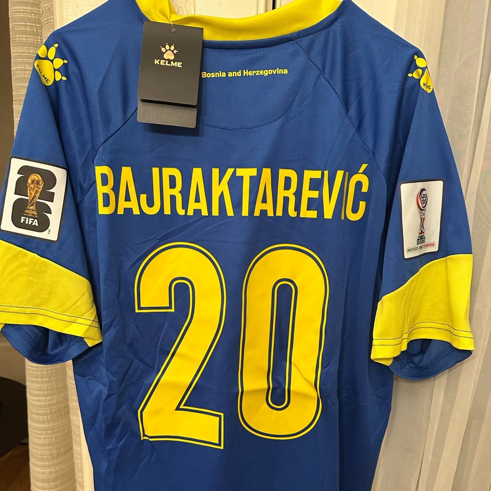 Bosnia and Herzegovina Home Football SoccerJersey Shirt BAJRAKTAREVIC 20Large